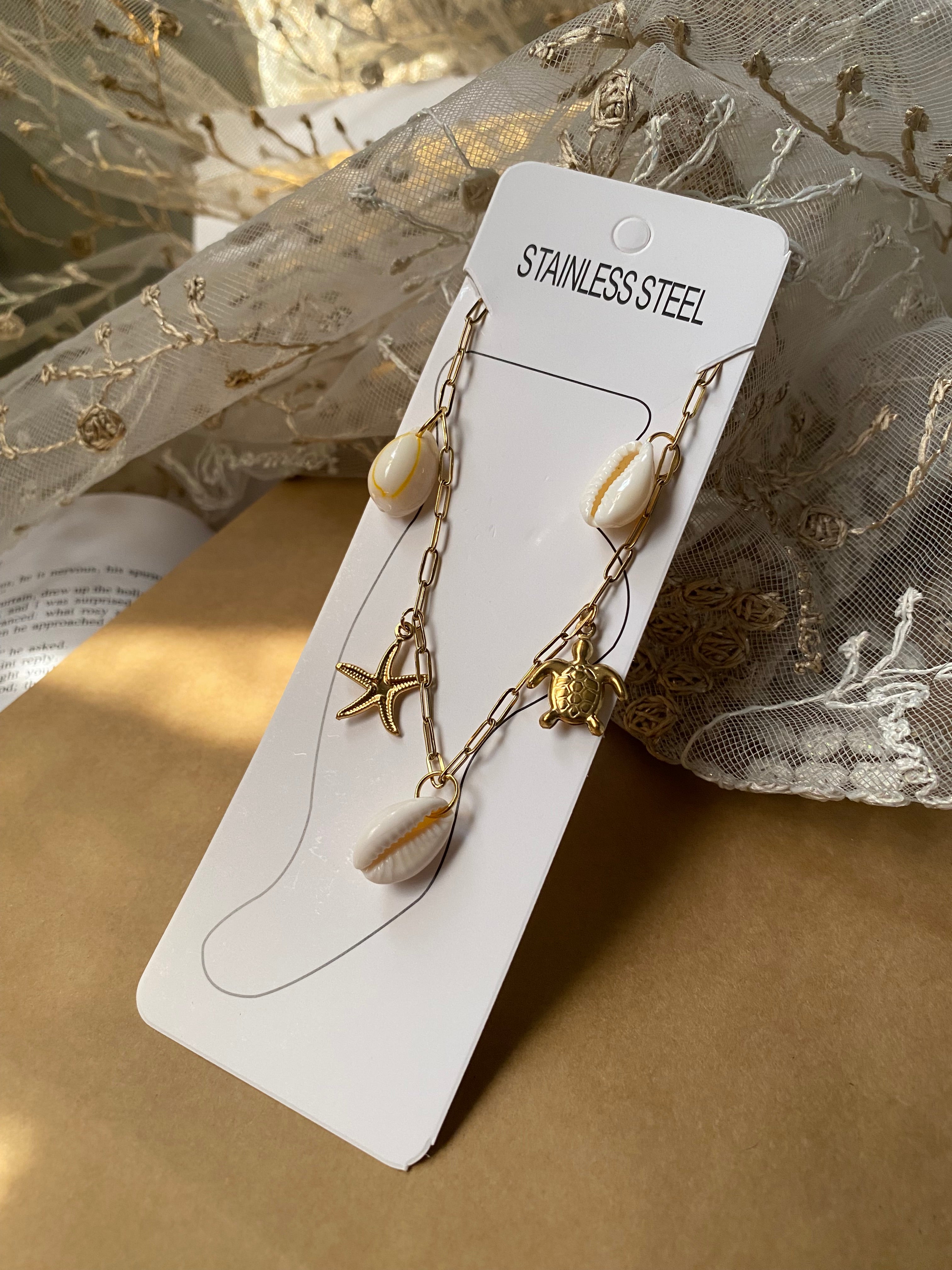 Turtle Anklet Stainless