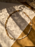 Stars Brown Stones Necklace - Handmade