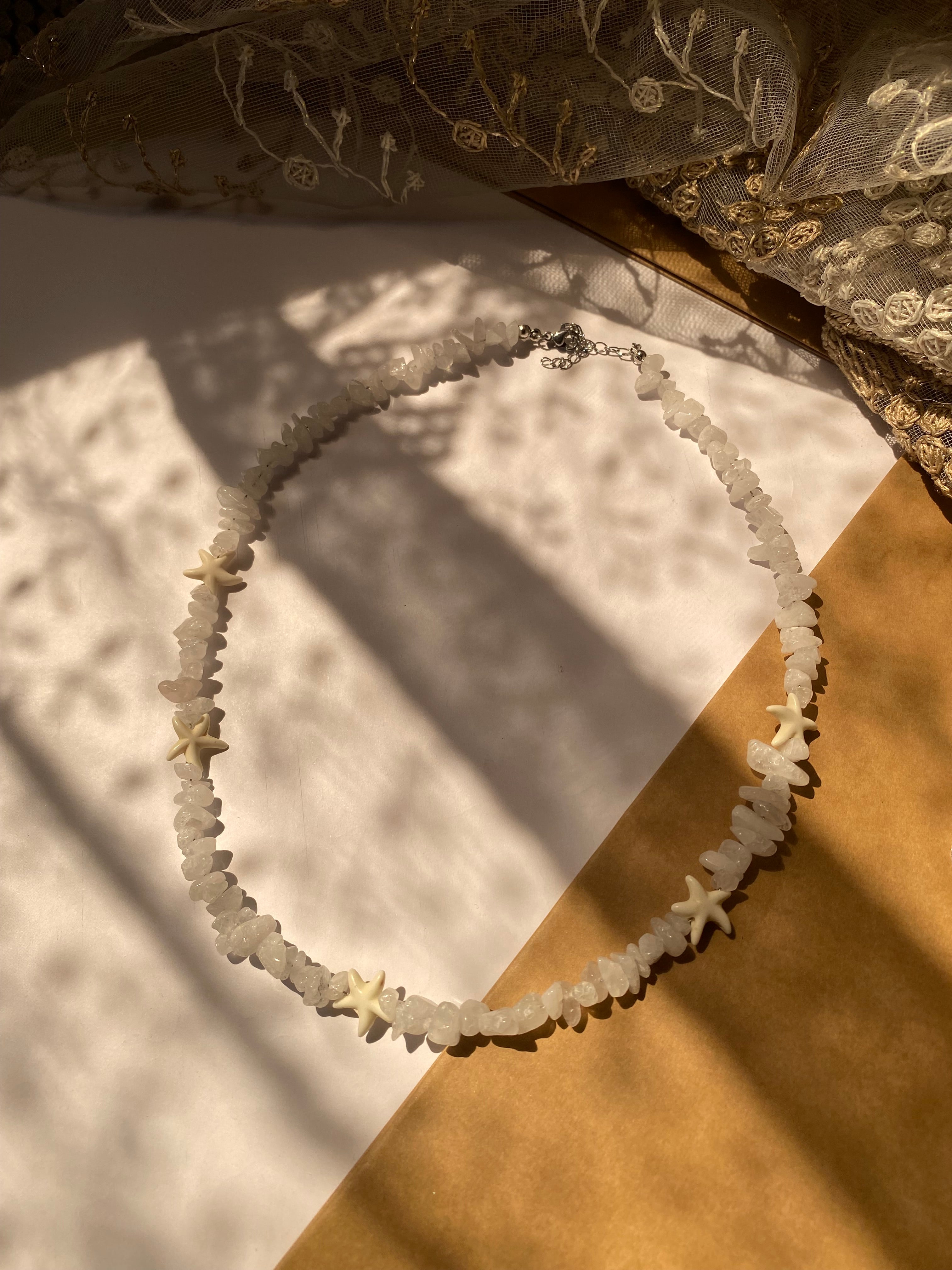Snowglow Necklace - Handmade