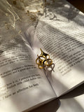Minimalist gold star Najma ring by Shelluxe - High-quality stainless steel summer ring