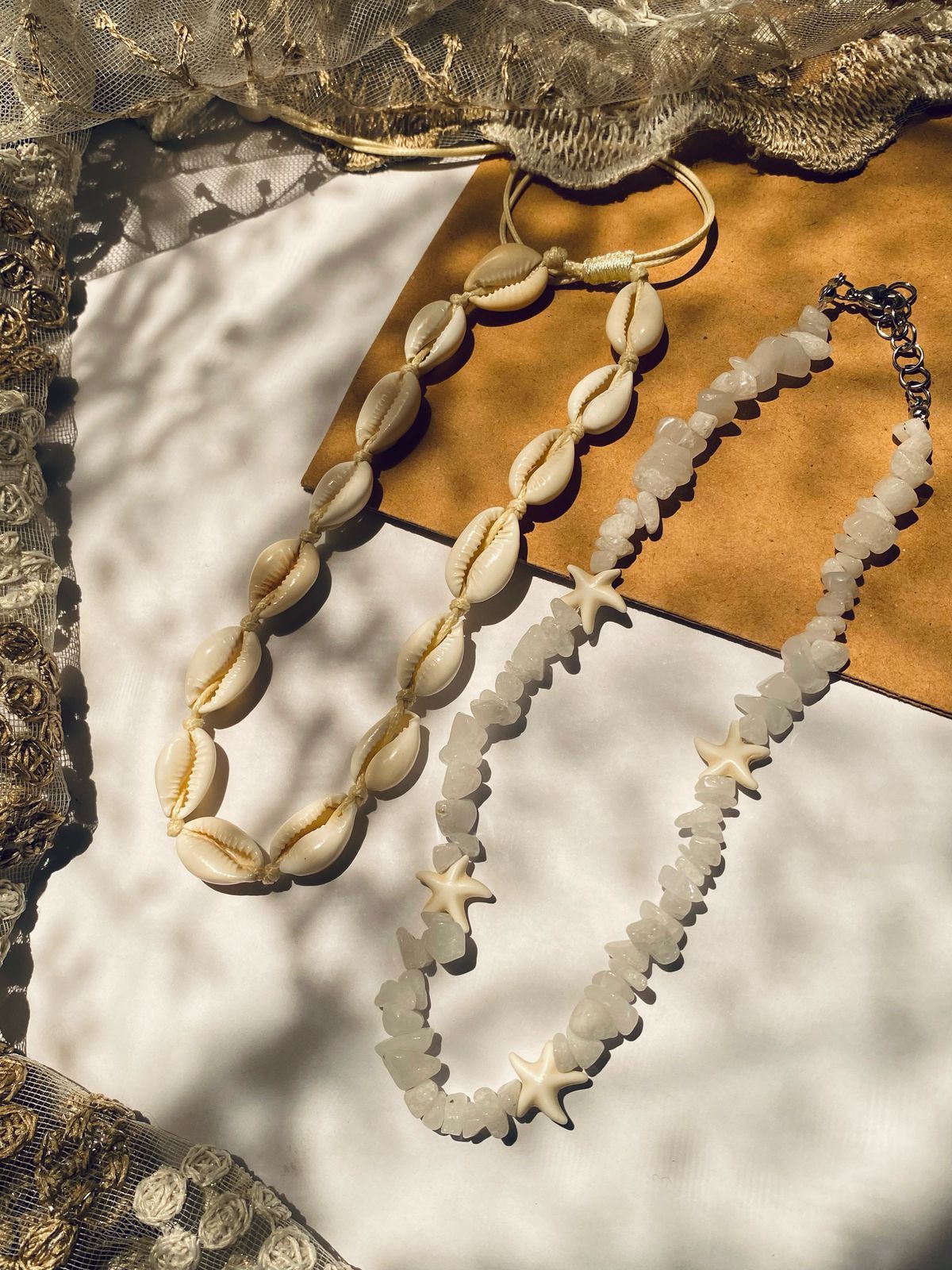 Snowglow Necklace - Handmade