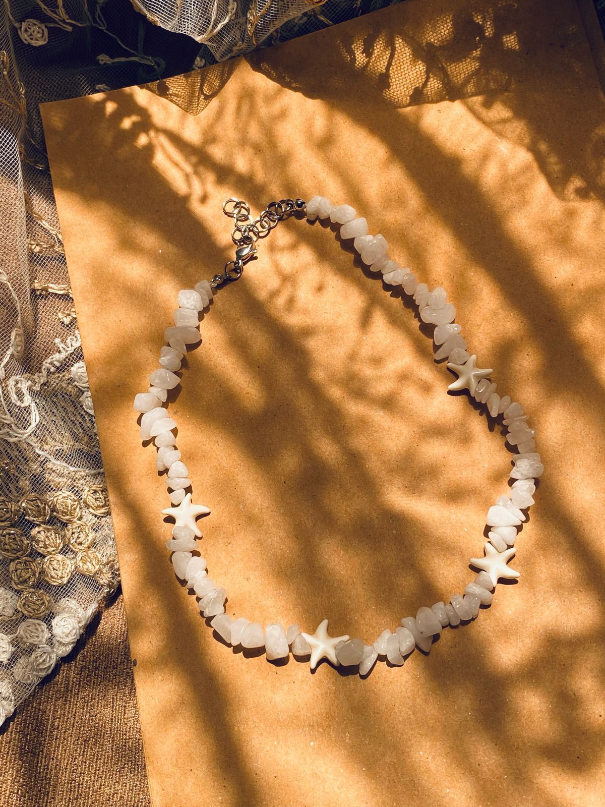 Snowglow Necklace - Handmade