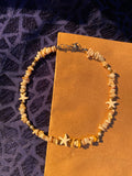 Stars Brown Stones Necklace - Handmade