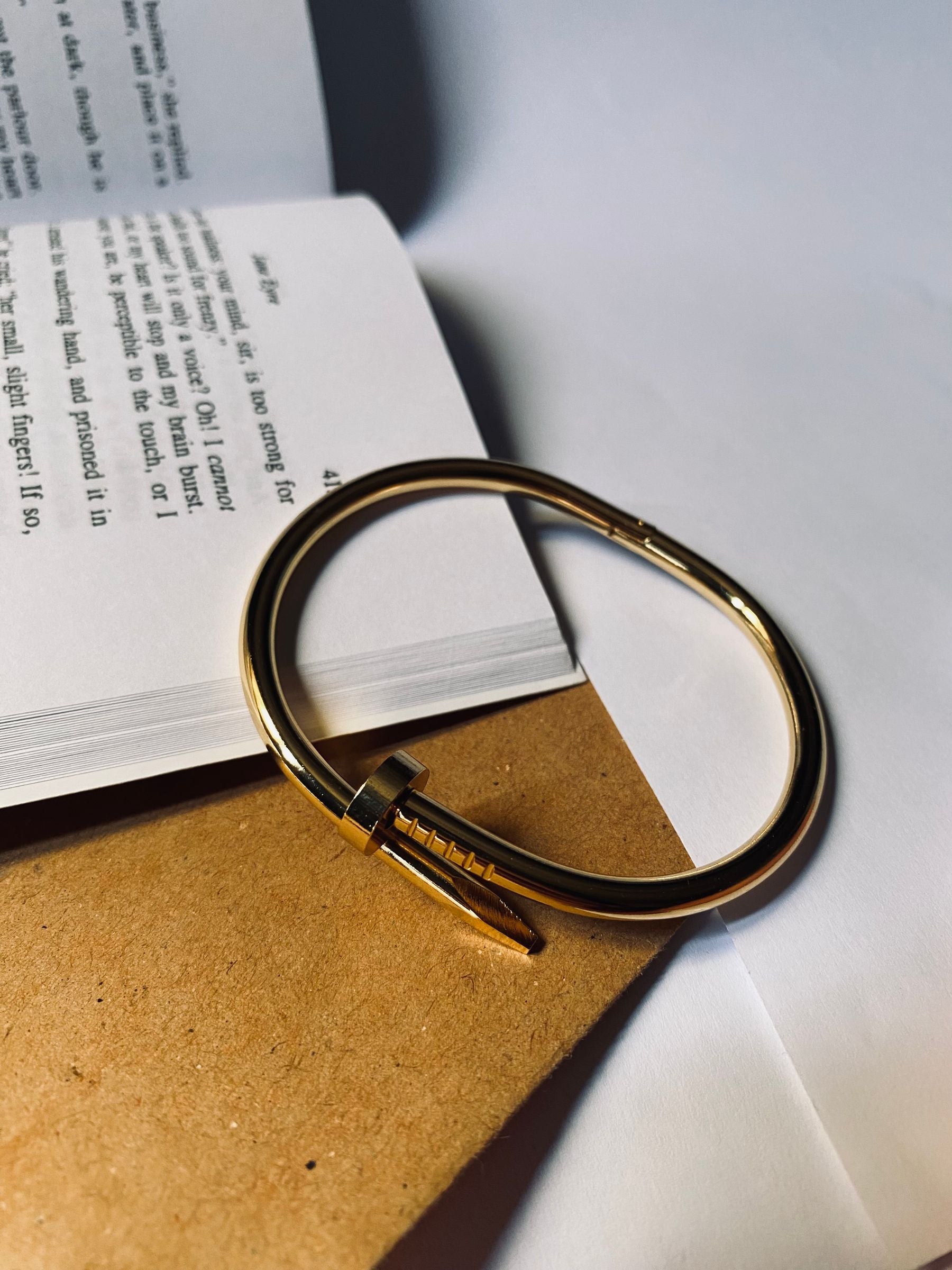 Nail Inspired Cuff Bracelet