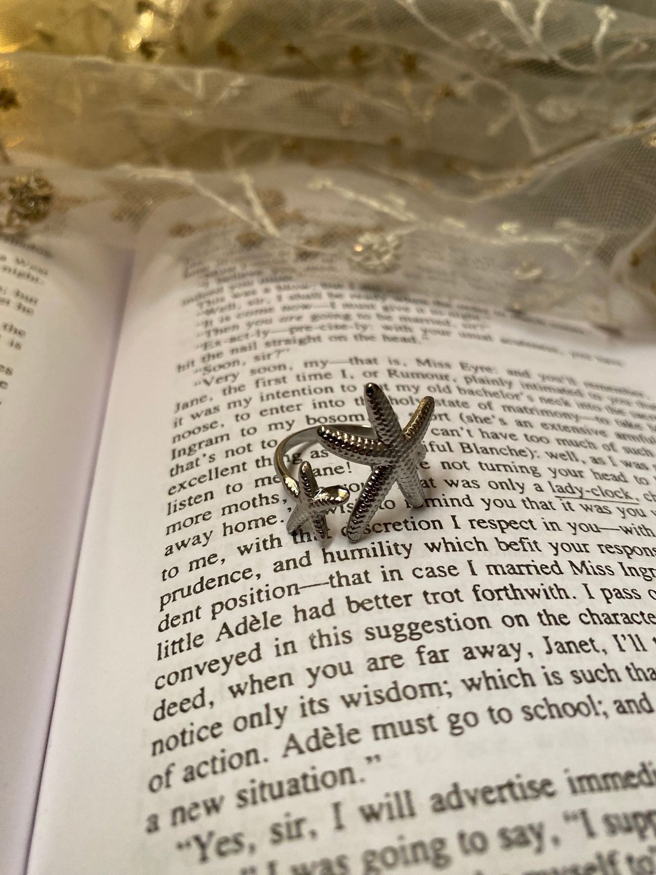 Two Stars Ring - Silver Stainless
