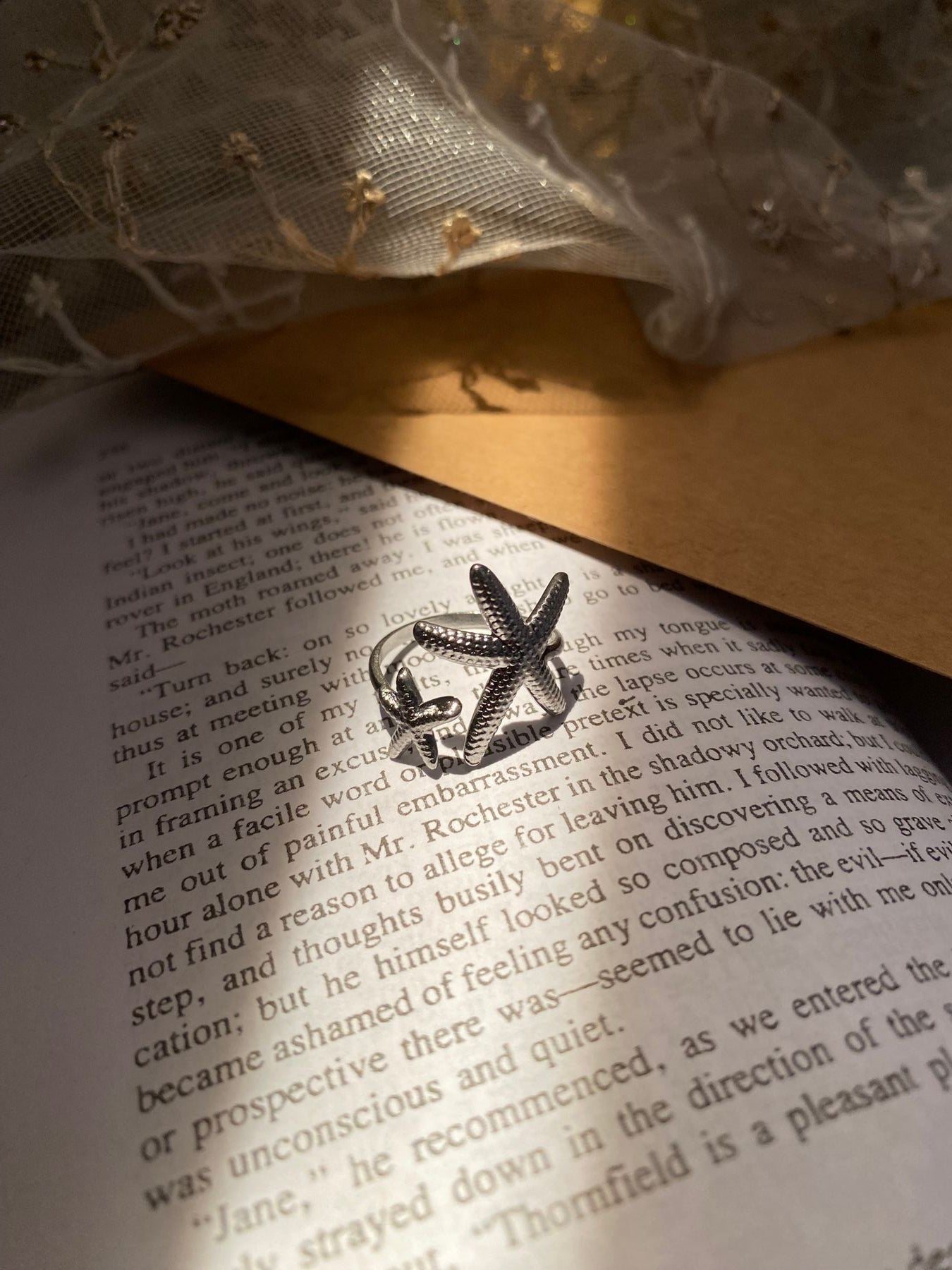 Two Stars Ring - Silver Stainless